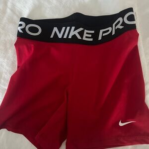 Nike Pro Dri-FIT Red Shorts